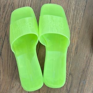 Mattel Green Sandals Minimalist Slide Footwear